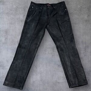Red Rhino Black Heavy Cotton Canvas Work‎ Pants 38x32 (A 38x30) Straight Leg